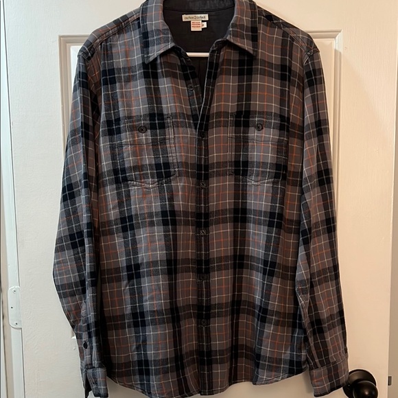 Black, Grey & Orange Flannel - Picture 1 of 4